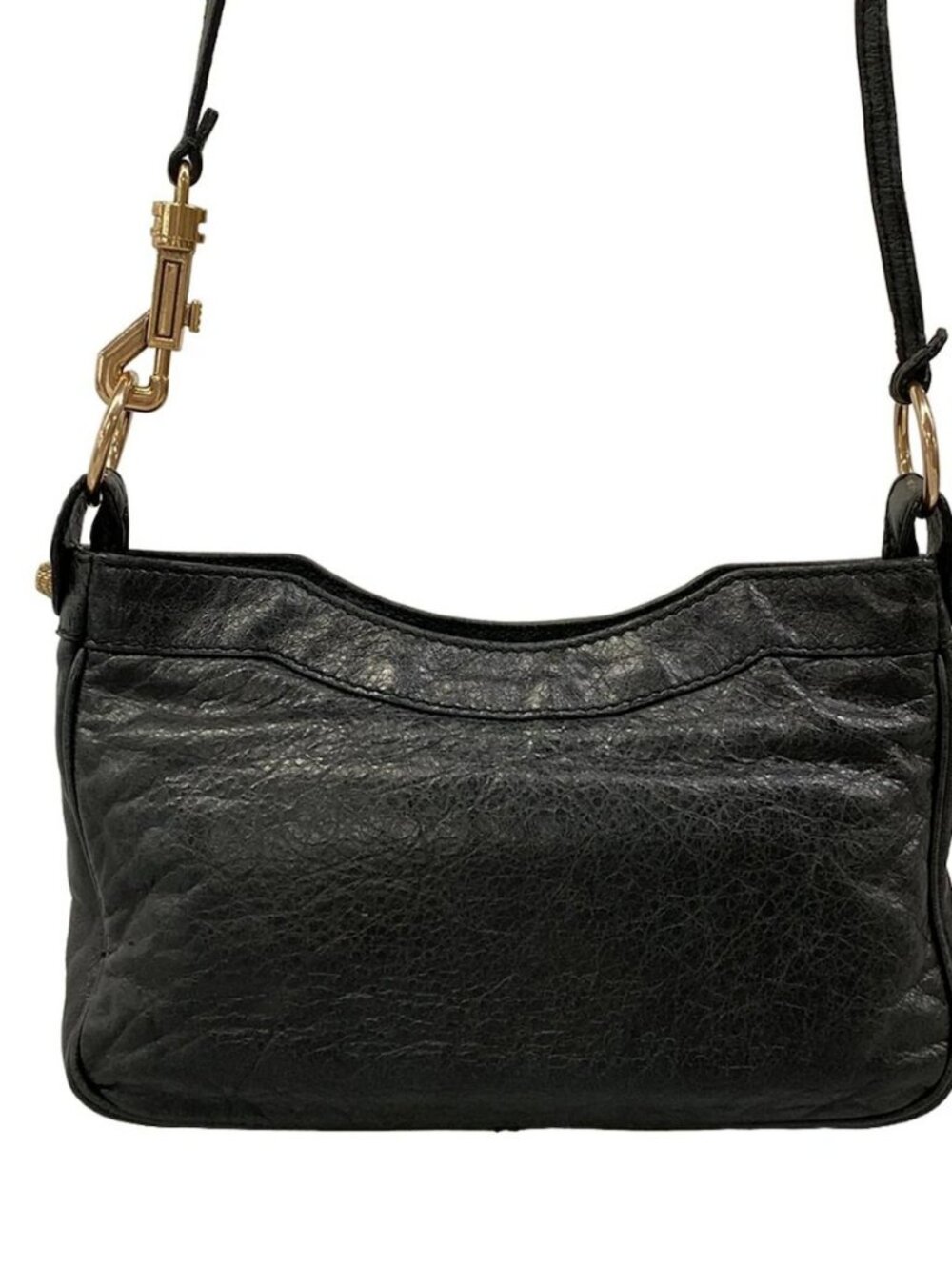 BALENCIAGA The Giant Hip 237203 Black Leather Shoulder Bag - Picture 3 of 15